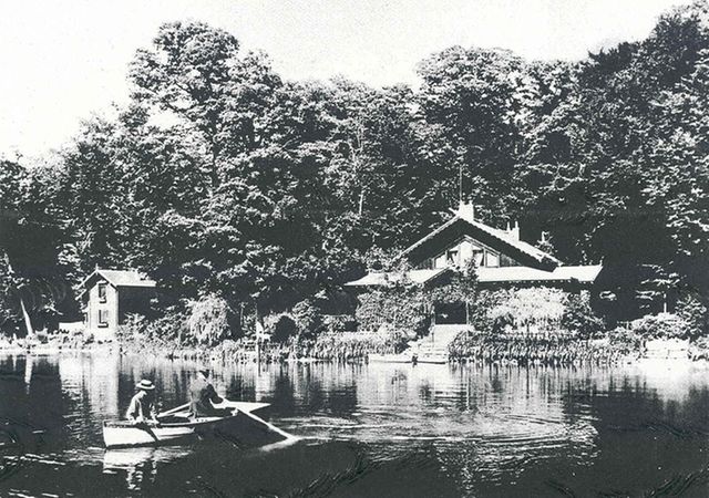 © Frédéric Mayor, Le lac de Sauvabelin, photographie 11 septembre 1915, coll. Musée Historique Lausanne