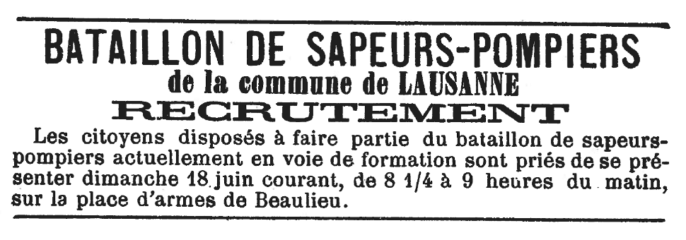 © Tiré de la Feuille des Avis officiels du canton de Vaud du 20 juin 1882, N° 49, page 2061.