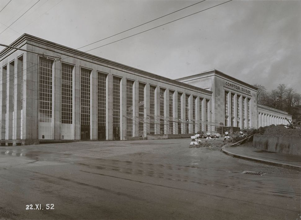 © Anonyme, Vue du Palais de Beaulieu durant les travaux, photographie, 22.11.1952, coll. Musée Historique Lausanne, tous droits réservés. Crédits: Atelier de numérisation Ville de Lausanne, Ulrich Choffat
