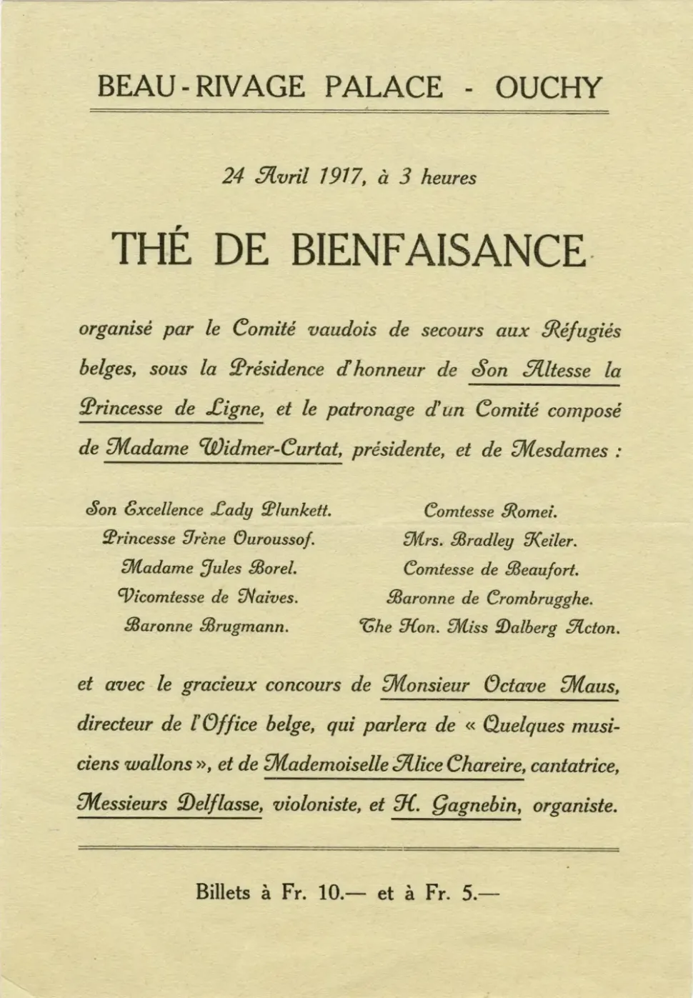 © Archives de Lausanne