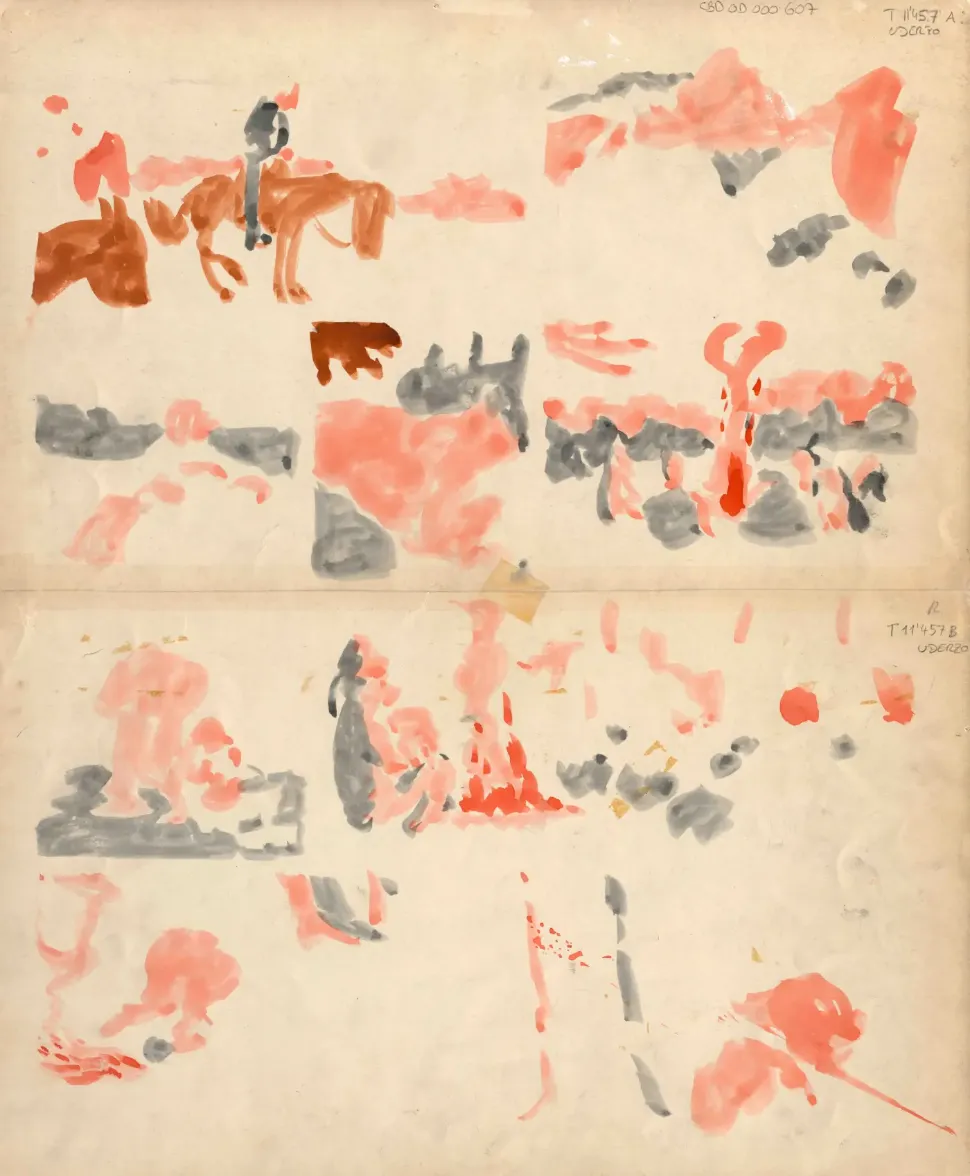 &copy; Albert Uderzo, «Jehan Pistolet», volume 4: «Jehan Pistolet en Amérique», Albert Uderzo (dessin), René Goscinny (scénario), éditions Albert René, 2002, p. 31. Paru dans «La libre Junior» entre 1952-1956, puis dans «Pilote» entre 1960-1961, sous le titre «Jehan Soupolet, le corsaire du Roy».