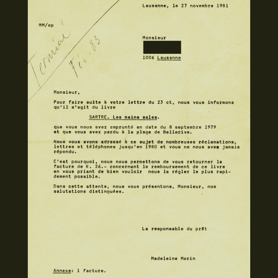 © Atelier de numérisation et les archives de la Ville de Lausanne.