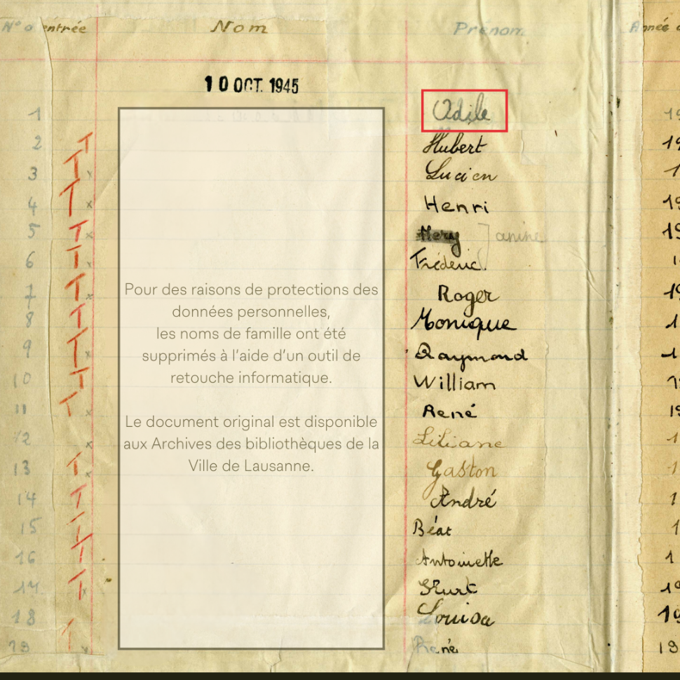 © Atelier de numérisation et les archives de la Ville de Lausanne