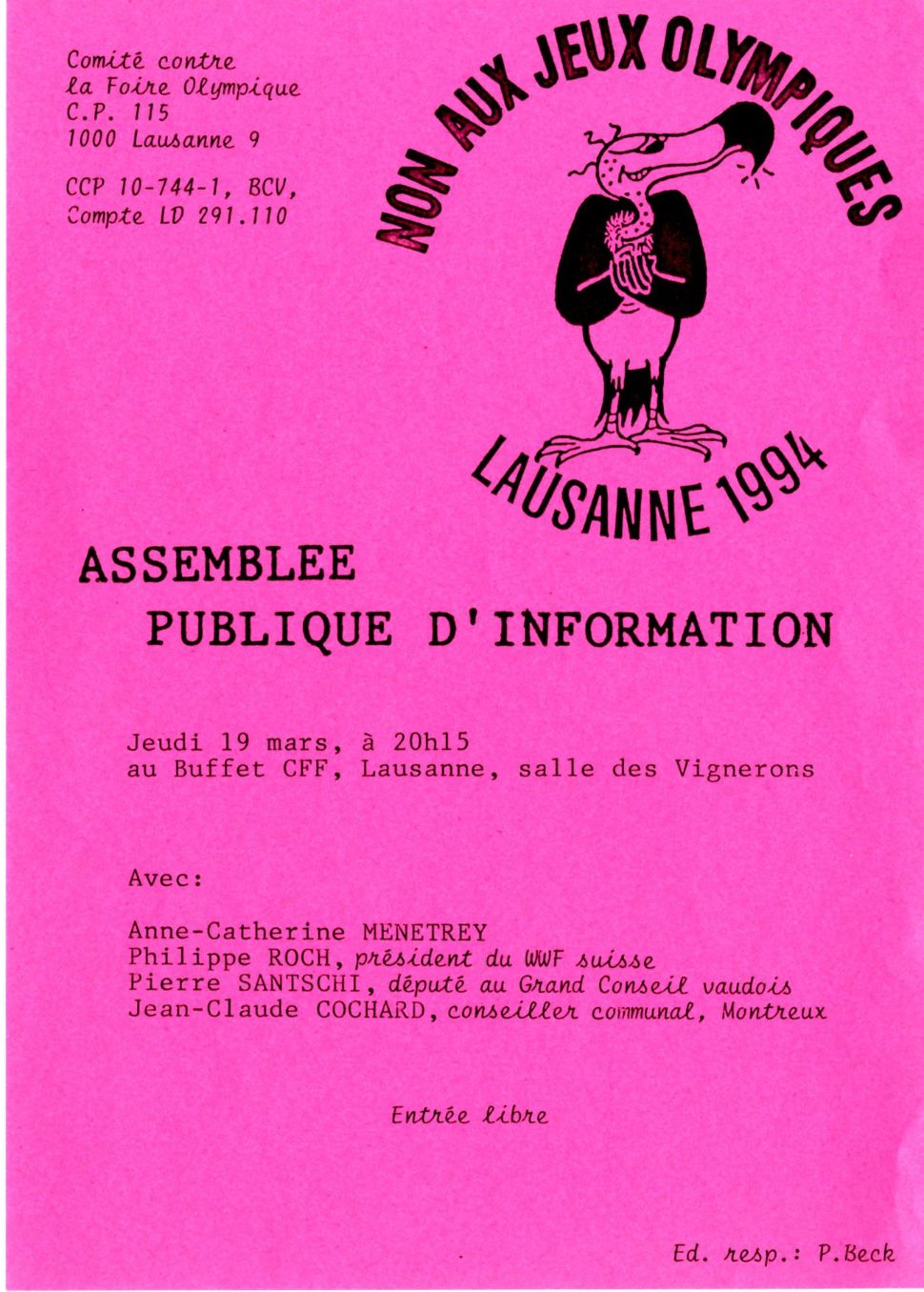© AVL, section archives privées, fonds du COFO (P265), boîte 1, enveloppe 7