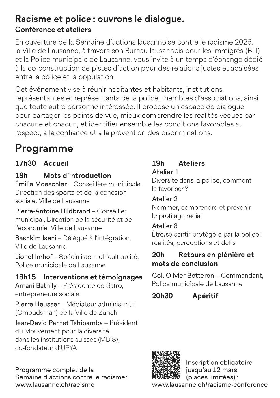 &copy; BLI – Ville de Lausanne