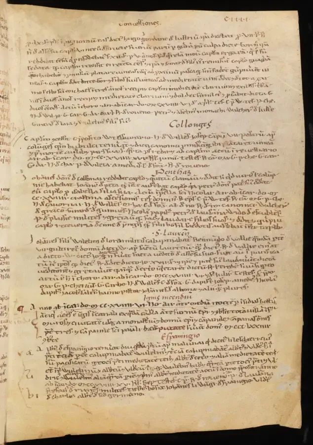 © Bern, Burgerbibliothek, Cod. B 219, f. 104r – Cartularium Lausannense