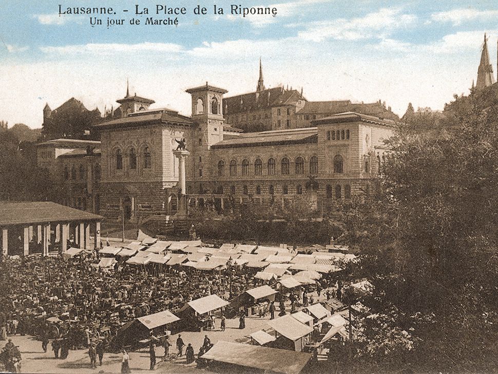 © Anonyme, carte postale colorisée © Musée historique de Lausanne (MHL)