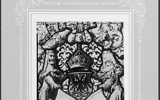 1890_1910_hotel_de_ville_salle_municipalite_vitrail_armoiries_mhl Hôtel de Ville, vitrail aux armes de Lausanne, 1890-1910.