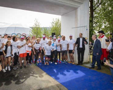 Maison Olympique inauguration 3, 2,1, partez!