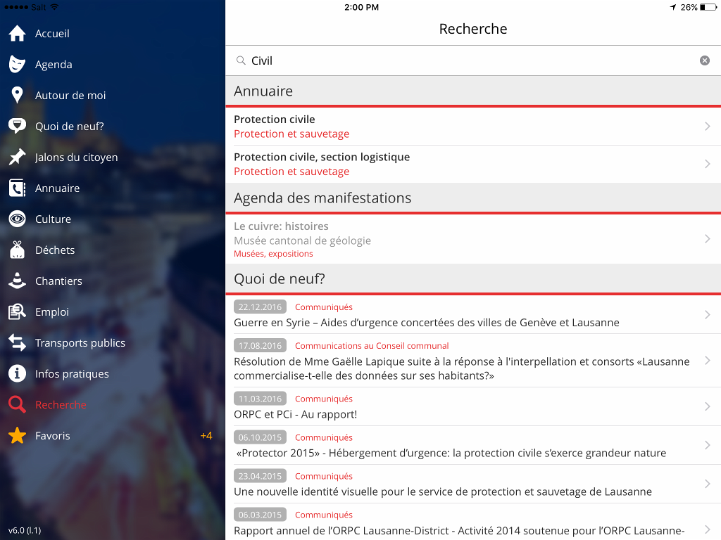 Recherche multi-flux