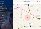 Affichage sur une carte des lignes et arrêts des transports publics à proximité  © 2017 – Ville de Lausanne