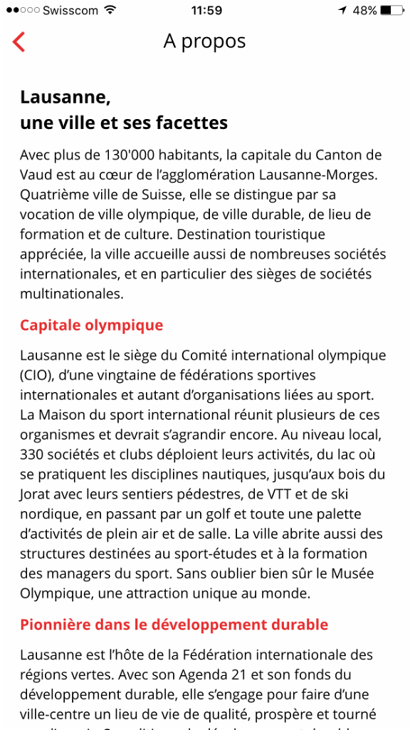 Pour en savoir plus sur Lausanne