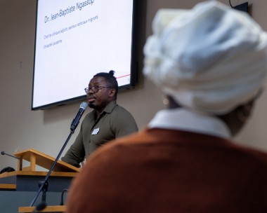9_semaine_racisme_sante_colloque-11 Colloque et ateliers - Racisme et santé, comment agir? Témoignage de Dr. Jean-Baptiste Ngassop, chef de clinique adjoint, secteur soins aux migrants, Unisanté...