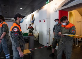 BAP Pontaise COVID-19 COVID-19: Ouverture de 50 nouvelles places supplémentaires pour les personnes précarisées et les sans-abri au 2e étage du Bâtiment administratif de la Pontaise...