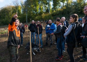 Un arbre, un enfant, 2017 Un arbre, un enfant, édition 2017. Les parents des enfants nés à Lausanne en 2016 ont planté 1716 arbres le 7 octobre 2017 sur cette parcelle.