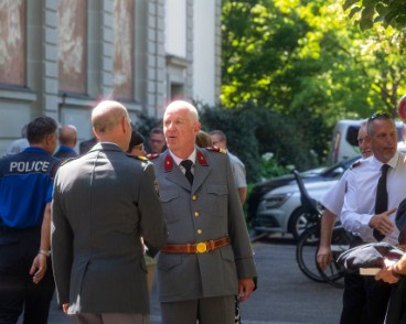 PML-passation-commandement-2026-DIA-818150 Cérémonie officielle de passation de commandement du colonel Olivier Botteron.. A la tête de la Police municipale lausannoise depuis 2018, il prend sa retraite,...