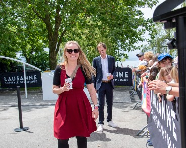 inauguration_vasque_jojo2020_vidy-5 Inauguration de la vasque des JOJO 2020, à l'espace Fair-Play à Vidy. Présence de Virginie Faivre, présidente du comité d'organisationet des JOJO Lausanne 2020,...