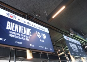 inauguration_stade_Tuiliere__0001 Le public a été au rendez-vous de ce match d’inauguration FC Lausanne-Sport contre le FC Sion. Le stade était plein avec 12'150 spectatrices et spectateurs et...